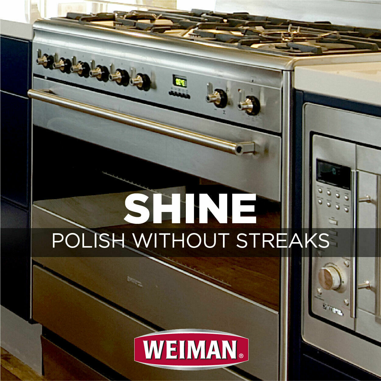 (2-Pack) WEIMAN Stainless Steel Appliances Stoves Ranges CLEANER & POLISH 17oz