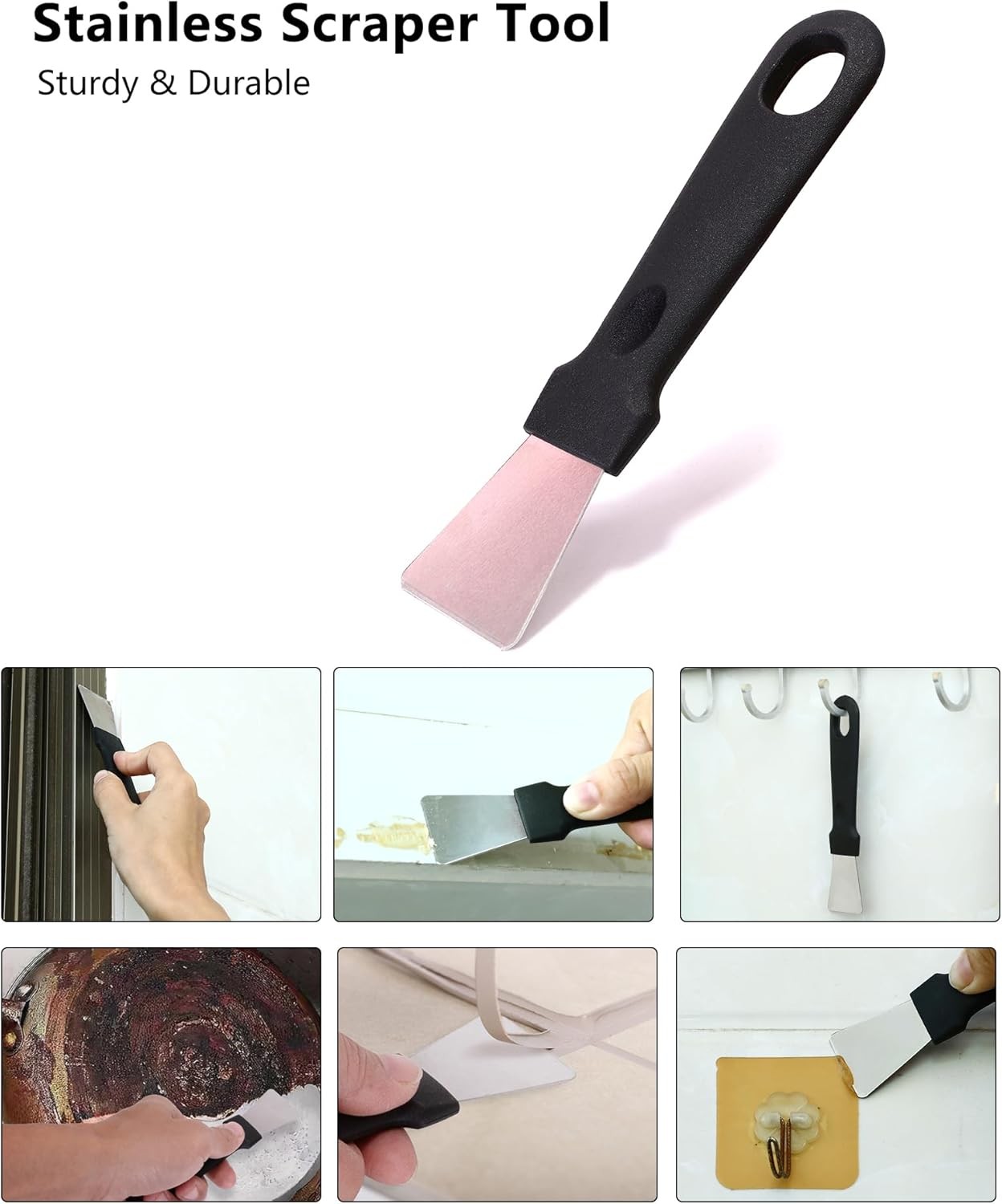 7 Pcs Hard Bristle Crevice Cleaning Brush Kit Multifunctional Hand Held Gap
