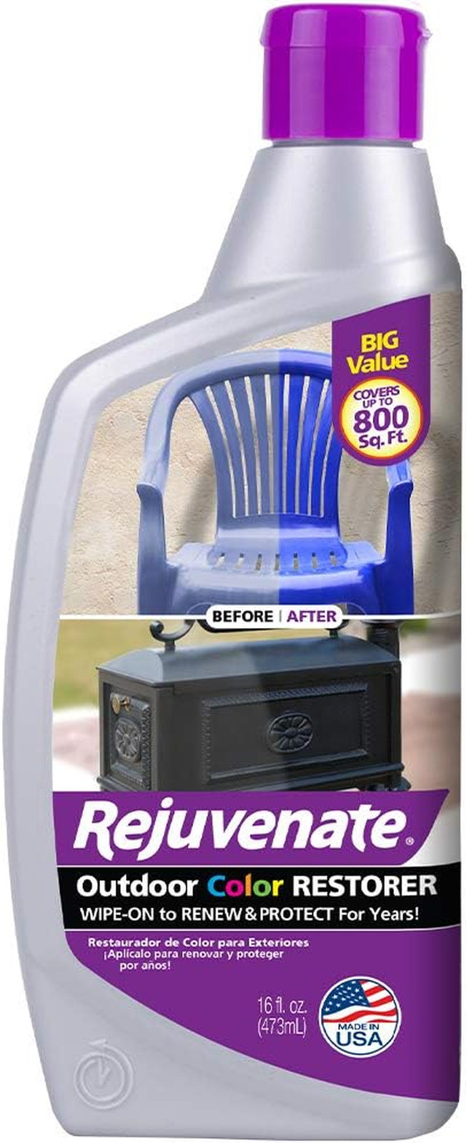 Outdoor Color Restorer, 16 Fl Oz & Scrub Soap Scum Remover Non-Abras