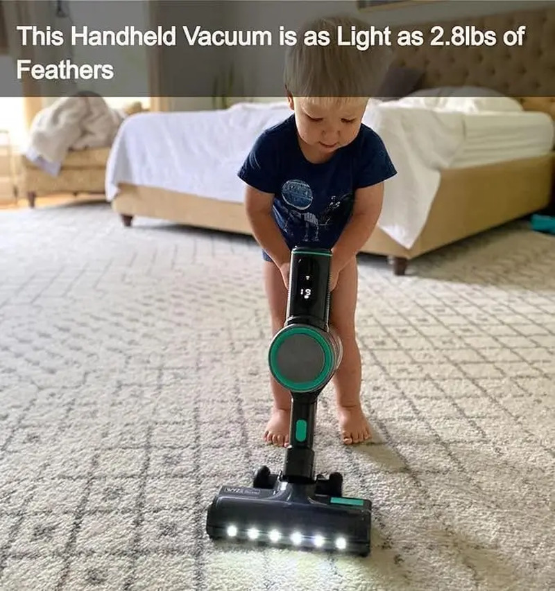 Home Cleaning: Hard Floor & Carpet, HEPA Filter, 20Kpa Suction, 300W Brushless M