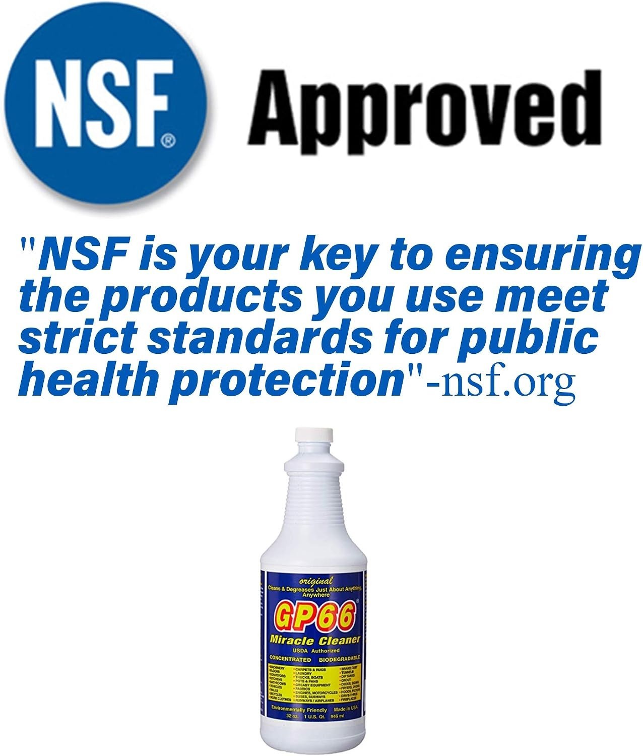 NSF Approved 1 Gallon Green Miracle Cleaner – Safe, Powerful All-Purpose Formula