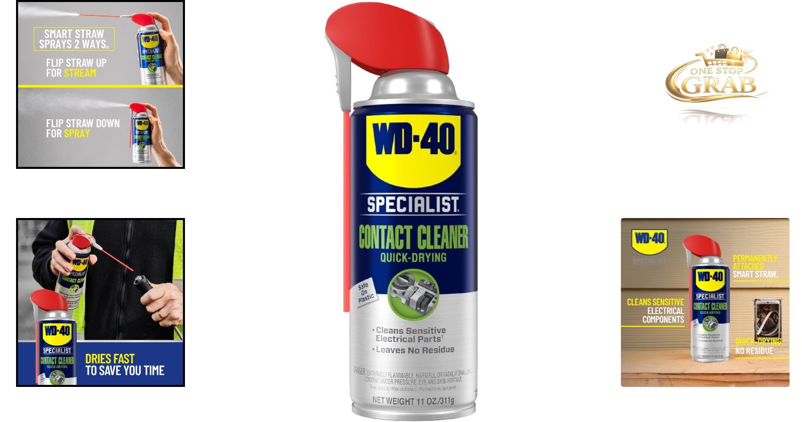 Specialist Contact Cleaner Spray 11 oz. Electrical Equipment, Residue-Free, F…