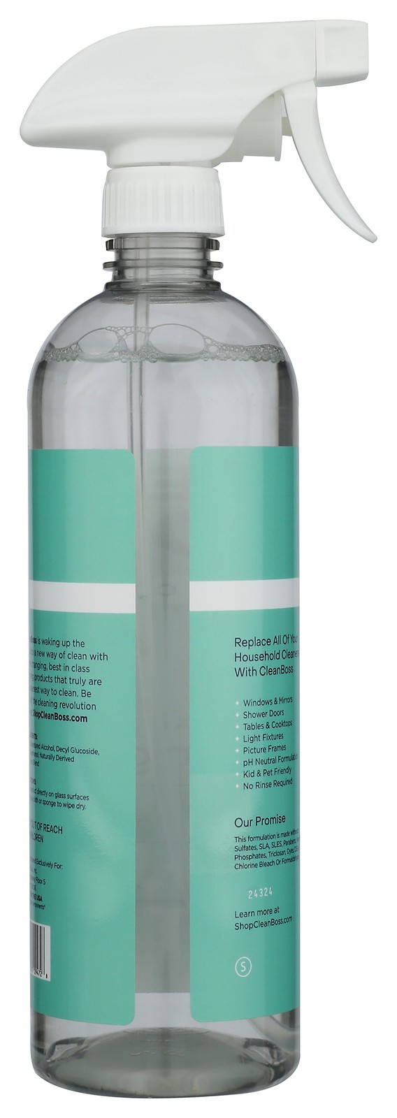 Sparkling Glass Cleaner By Clean Boss 24 Fl Oz Streak Free 6 Pack