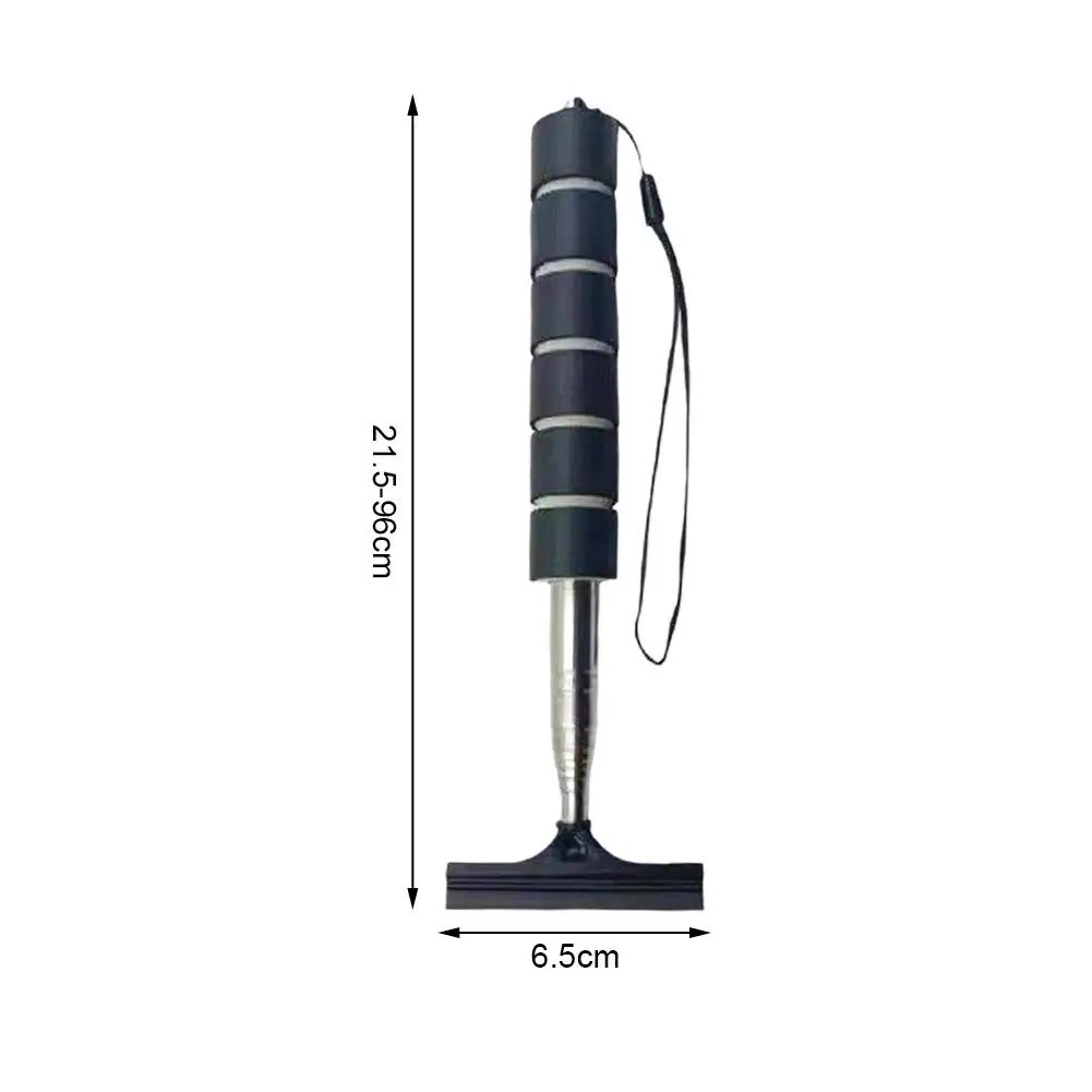 Car Rearview Mirror Wiper Telescopic Retractable Cleaning Brush Window Squeegee
