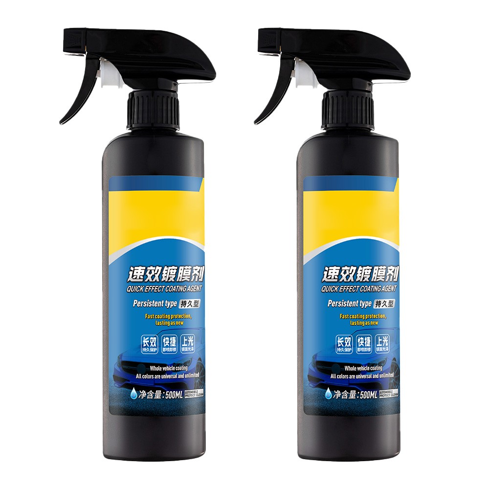 Ceramic Car Coating Spray 500ml Hydrophobic Waterless Wash Wax 16.9 oz