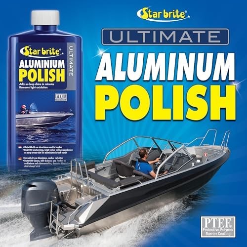 STAR BRITE Ultimate Aluminum Polish Adds a Deep Protective Shine, Removes Lig…