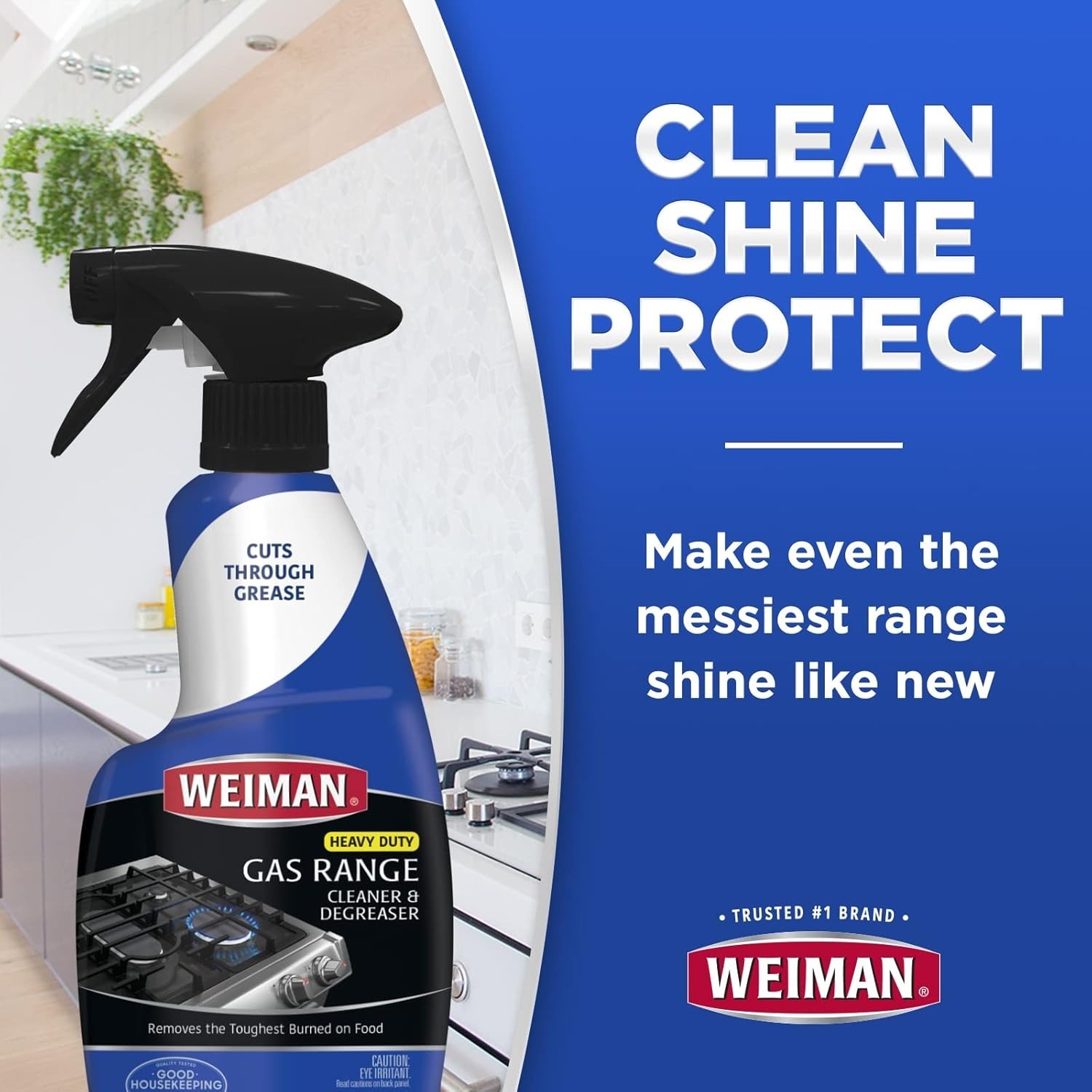 Powerful Degreaser for Gas Ranges – Streak-Free Spray, 12 oz, Natural Formula