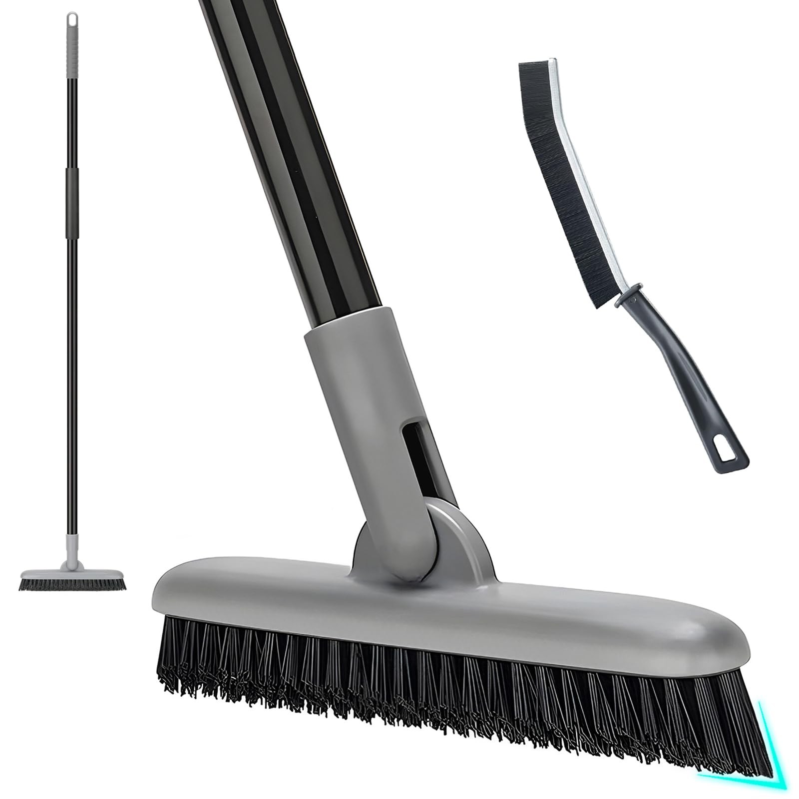 Grout Brush With Long Handle 49 Tile Cleaner Tool For Shower Floors Scrubber F