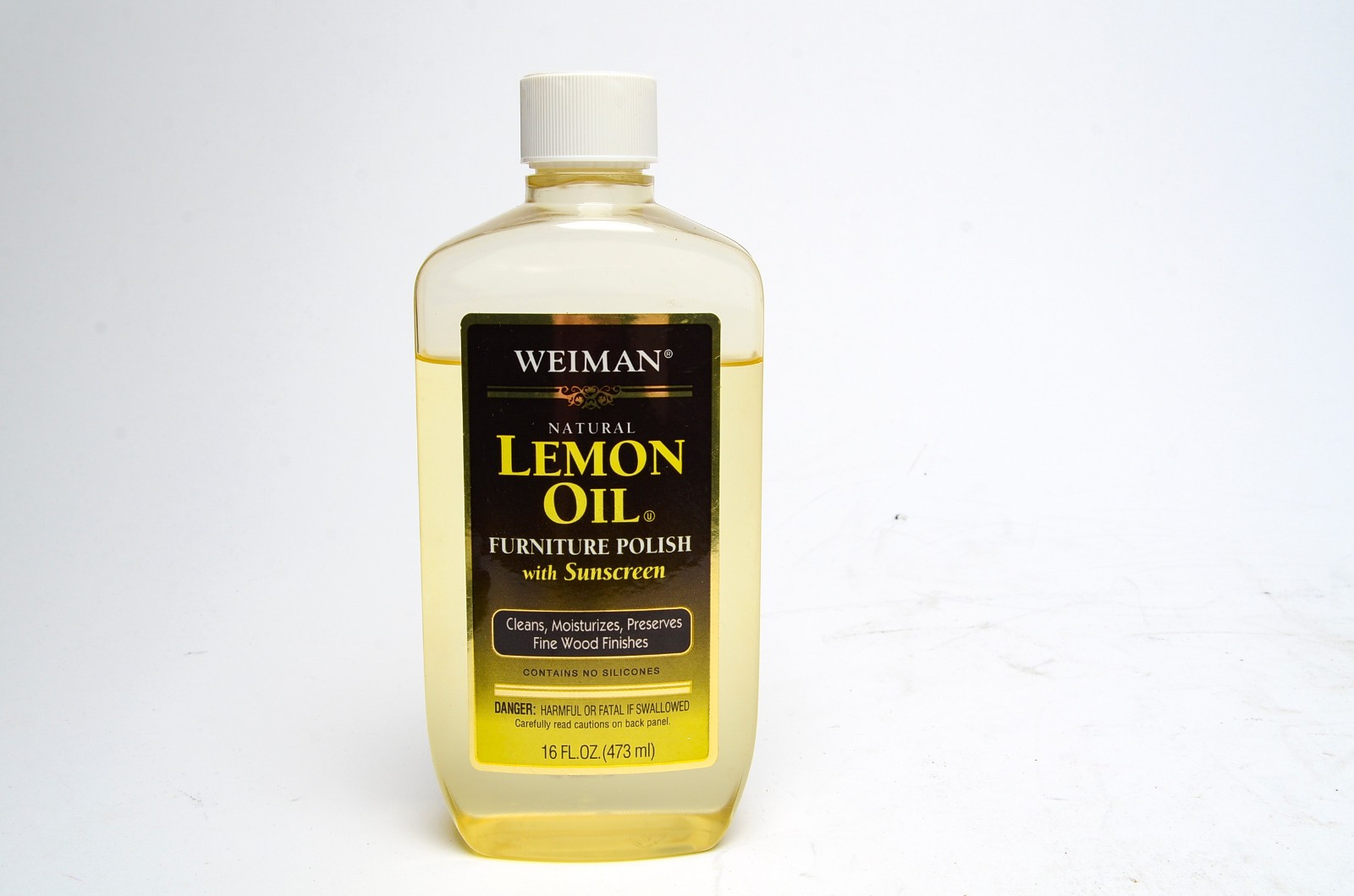 Weiman Lemon Oil Furniture Polish 16oz ~70% Full Wood Care UV Protection
