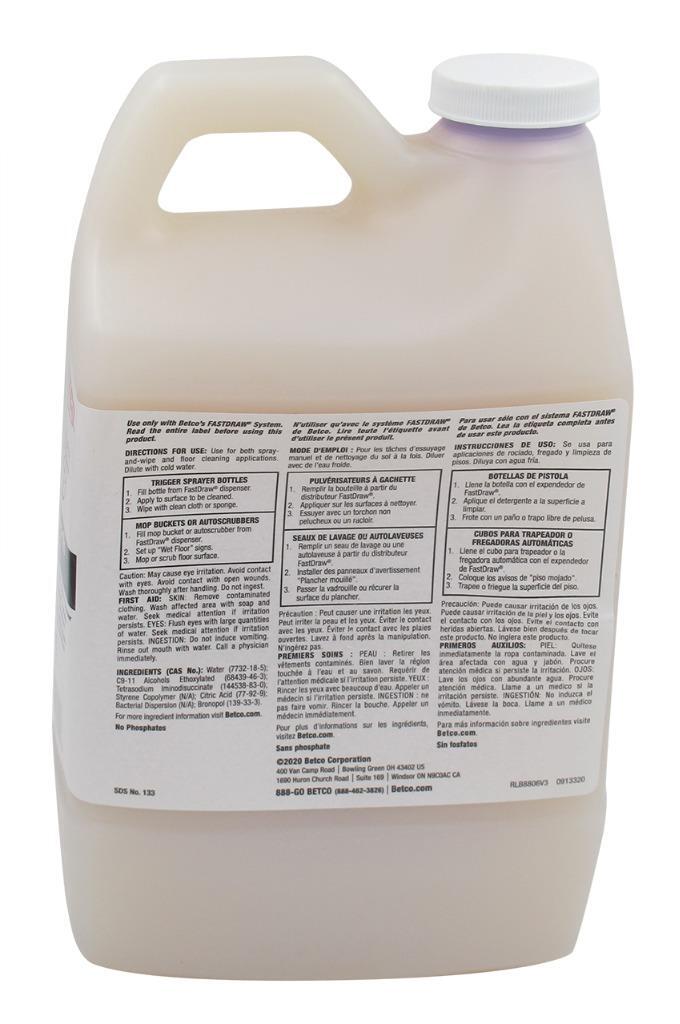 Betco Fastdraw 28 Green Earth Push Enzyme Multi-Purpose Cleaner 67.6oz /2 litre