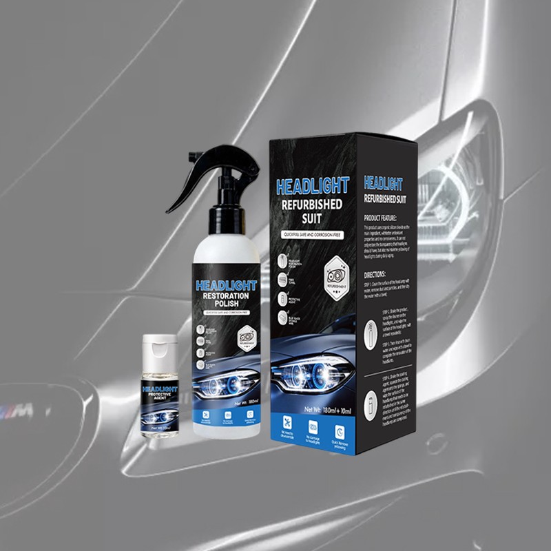 180ml Automotive Headlamp Restoration Fluid Kit Headlight Polishing Cleaner 2026