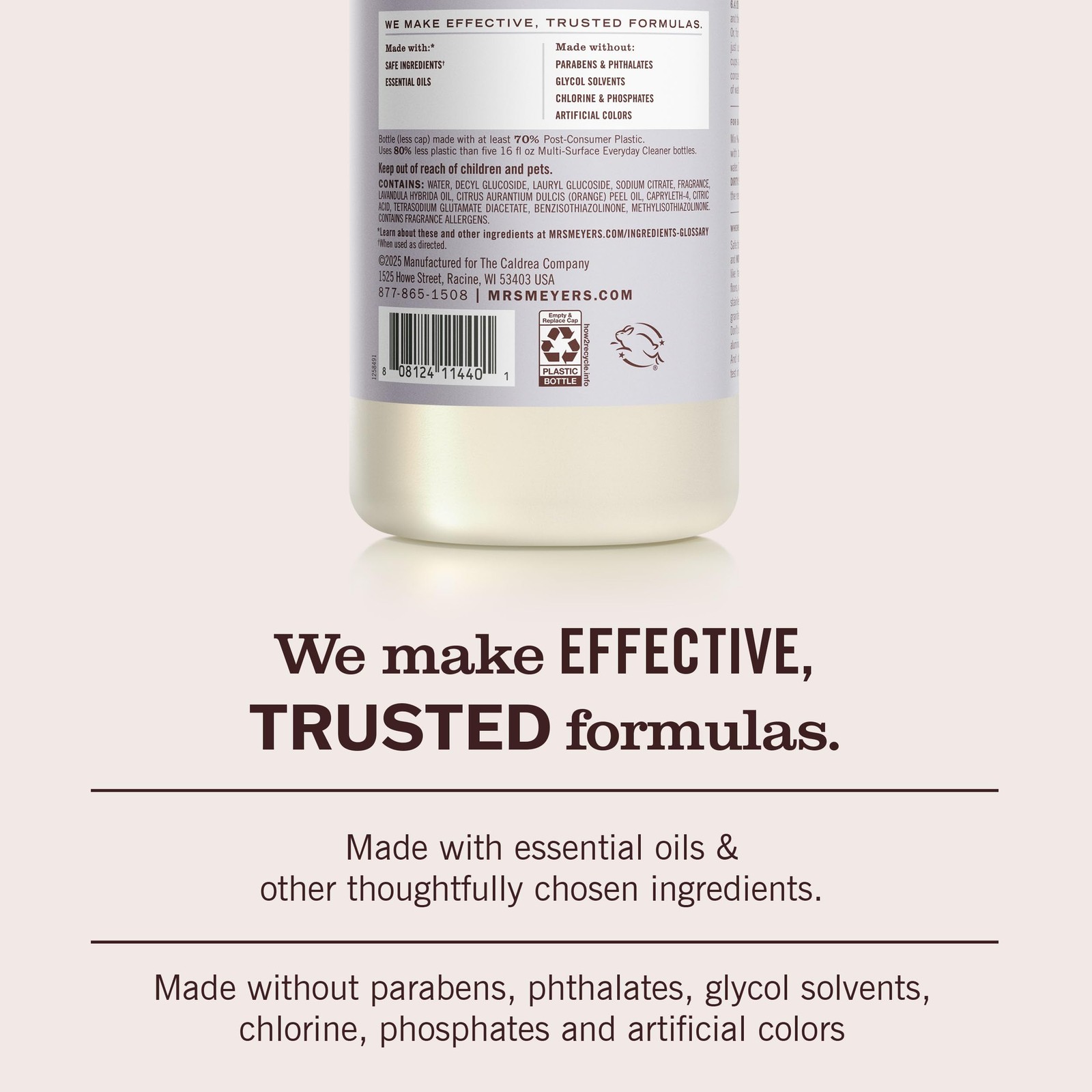 MRS. MEYER’S CLEAN DAY Multi-Surface Cleaner 32 Fl Oz (Pack of 1), No Color