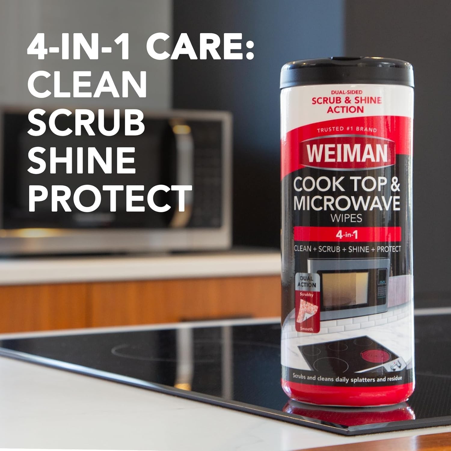 Glass Cooktop and Microwave Wipes – 2 Pack – Cleaner for Daily Use Profession…