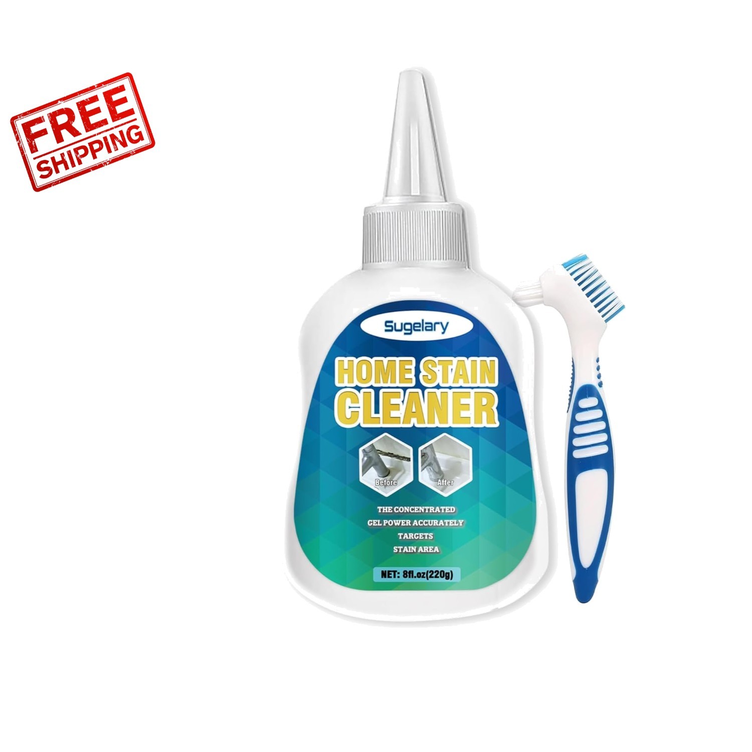 8 Fl Oz All-Purpose Mold Stain Cleaner Gel for Effortless Home Care