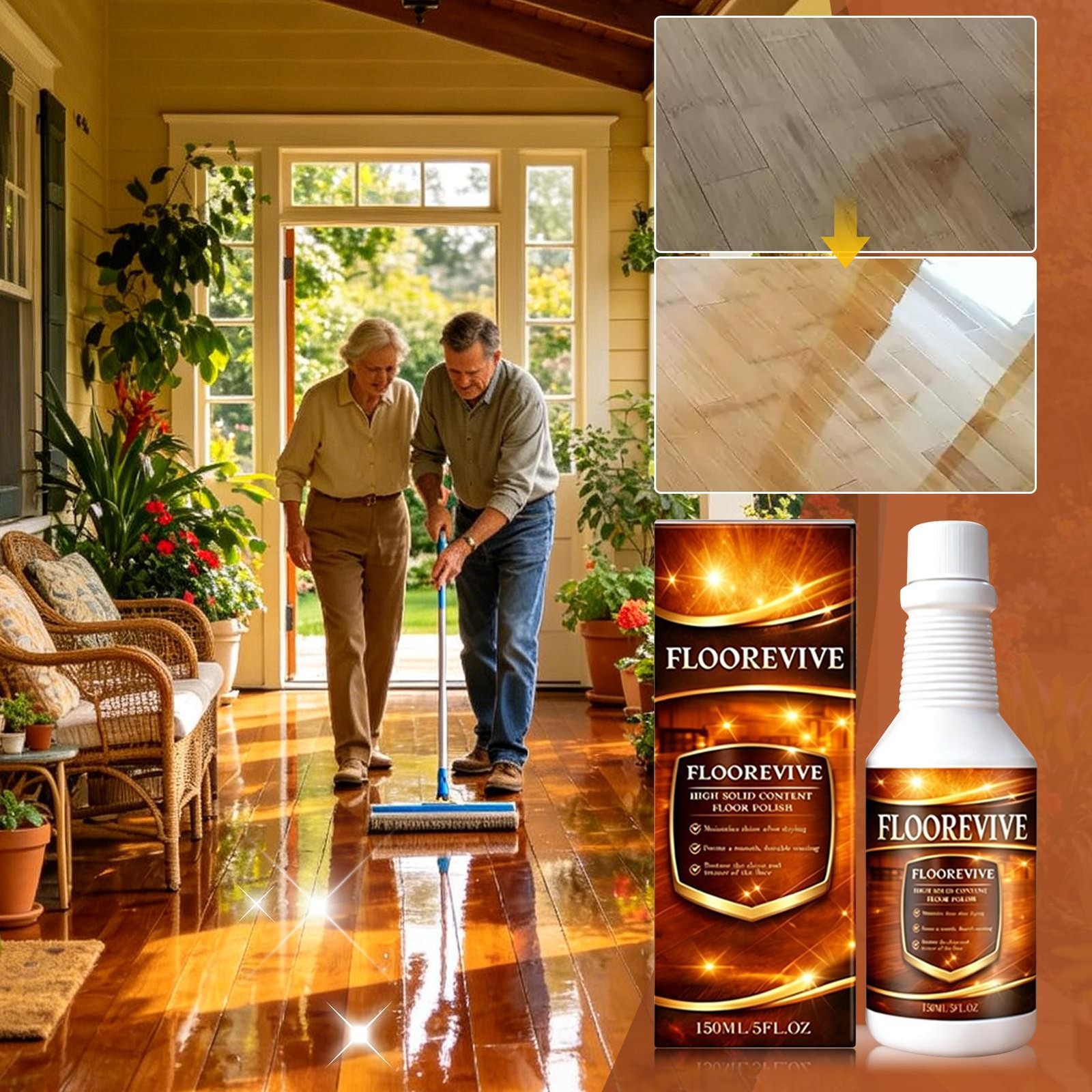 Floorevive Floor Restorer Floor Restorer/Polish -Revitalize And Shine Wood 150ml