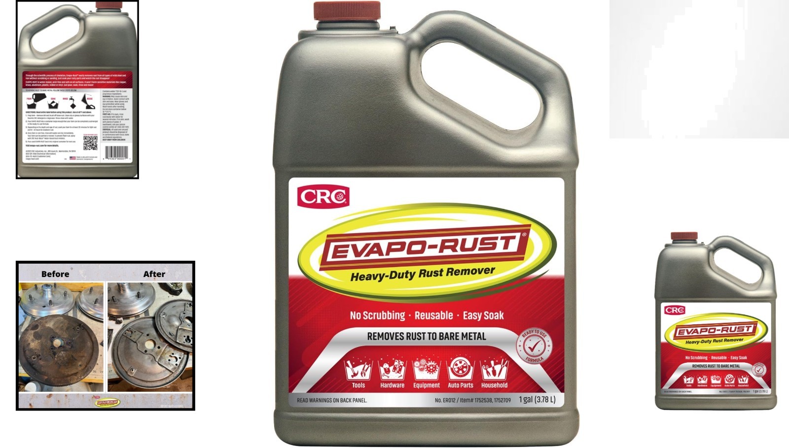 Professional Grade 128 oz. Rust Cleaner – Non-Toxic, Safe for Auto Parts & Tools
