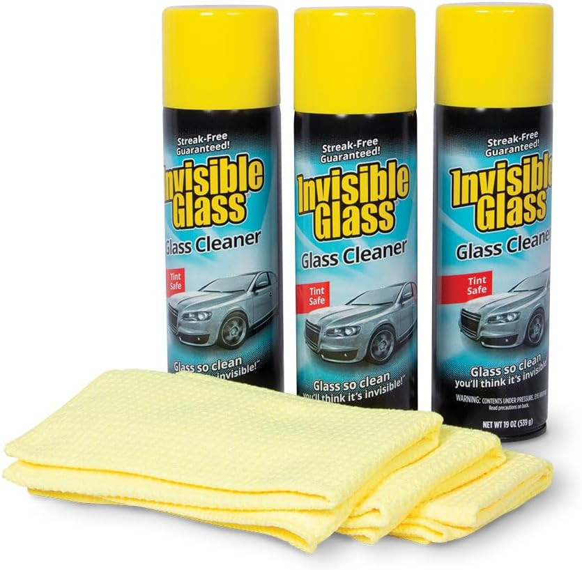 99011 Premium Aerosol Glass Cleaner Spray Kit Includes 3 Premium Aerosol Glass C