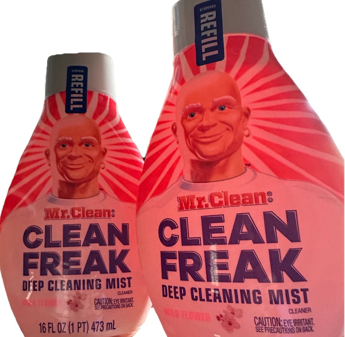 Mr. Clean Clean Freak WILD FLOWER Scent Deep Cleaning Mist Refills 2-16fl.oz