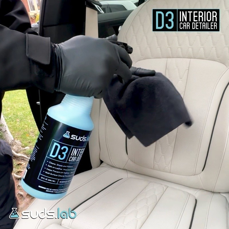 D3 Interior Cleaning Spray Multi-Surface UV Protection Non-Greasy Formula New