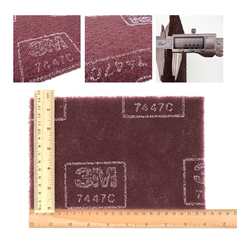 145x230mm Red Industrial Scouring Pad Rust Removal Deburring Cleaning Pads
