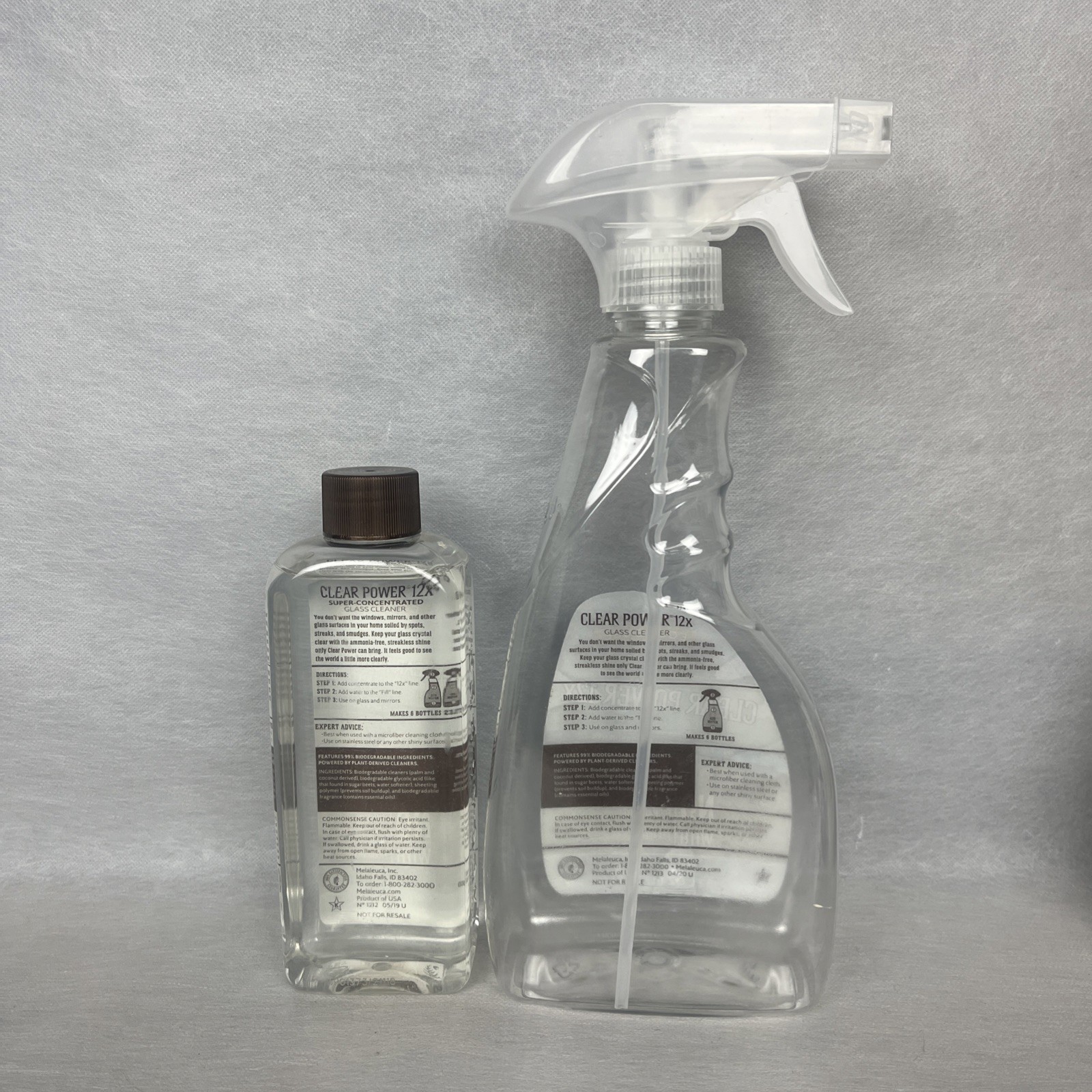 Melaleuca EcoSense Clear Power 12x Concentrated Glass Cleaner 8 Oz New + Sprayer