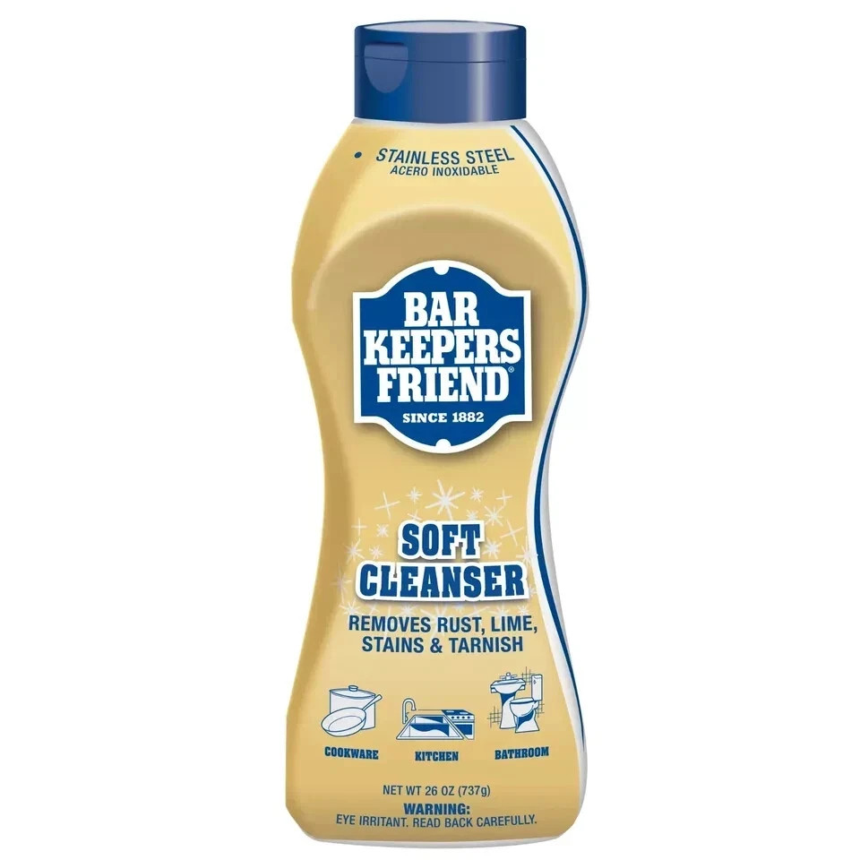 Bar Keepers Friend Soft Cleanser, 26 oz Squeeze Bottle,