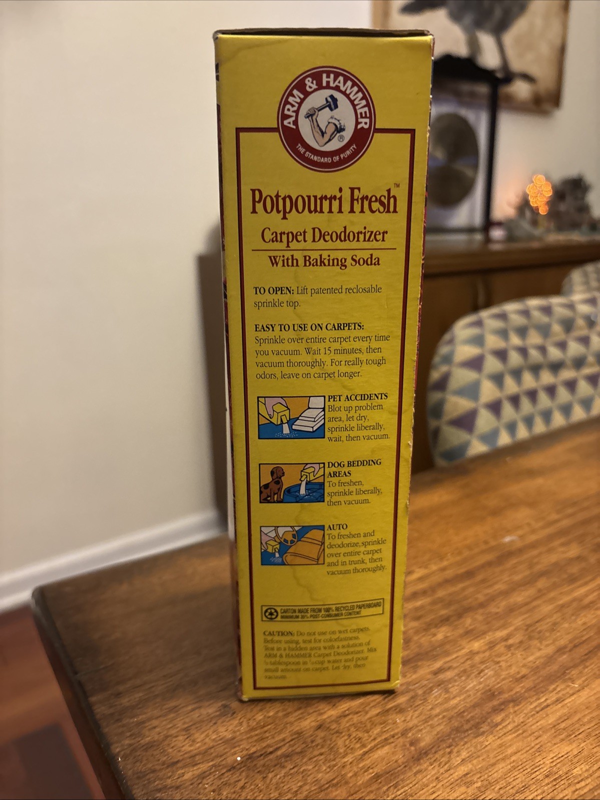 VINTAGE 1993 Arm & Hammer Potpourri Fresh Carpet Deodorizer COUNTRY 36 Oz. *NOS