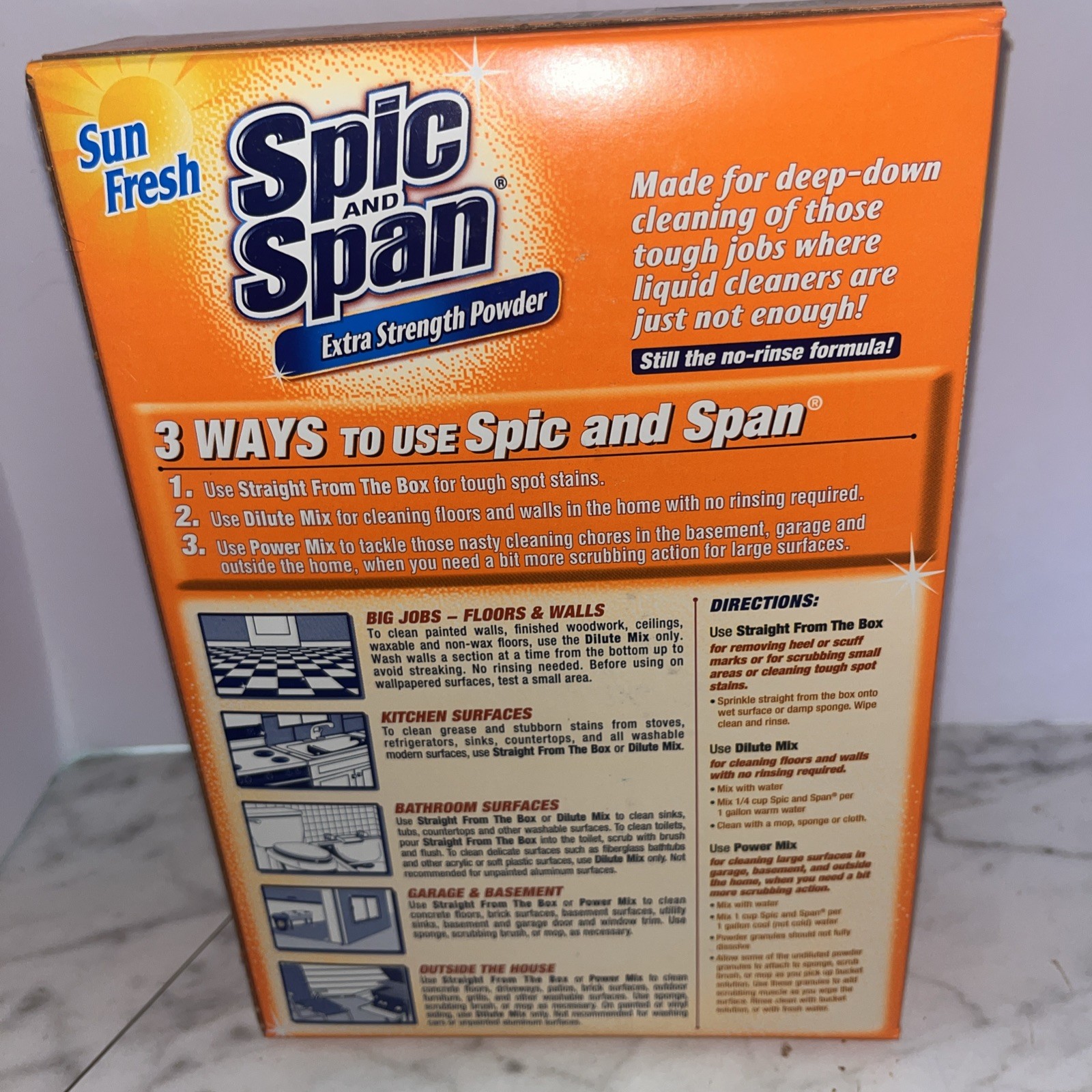 Spic and Span® Extra Strength Powder: Sun Fresh Brand New – 27 Ounces – Unopened