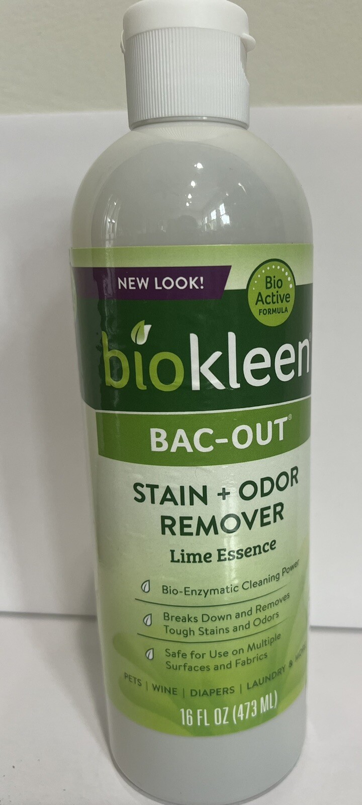 Biokleen Bac-Out Stain+Odor Remover Lime Essence, 16 FL OZ .