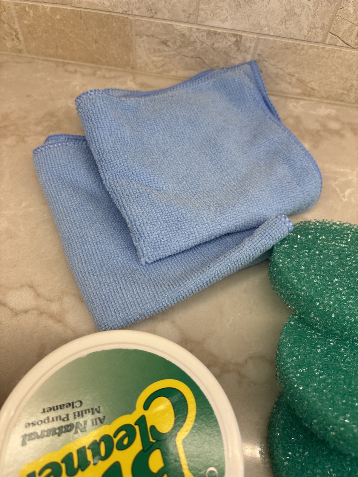 QTY 3 Bio Cleaner Clay Multi-Purpose Cleaner 17.5 oz Super Size Sponges & Cloths