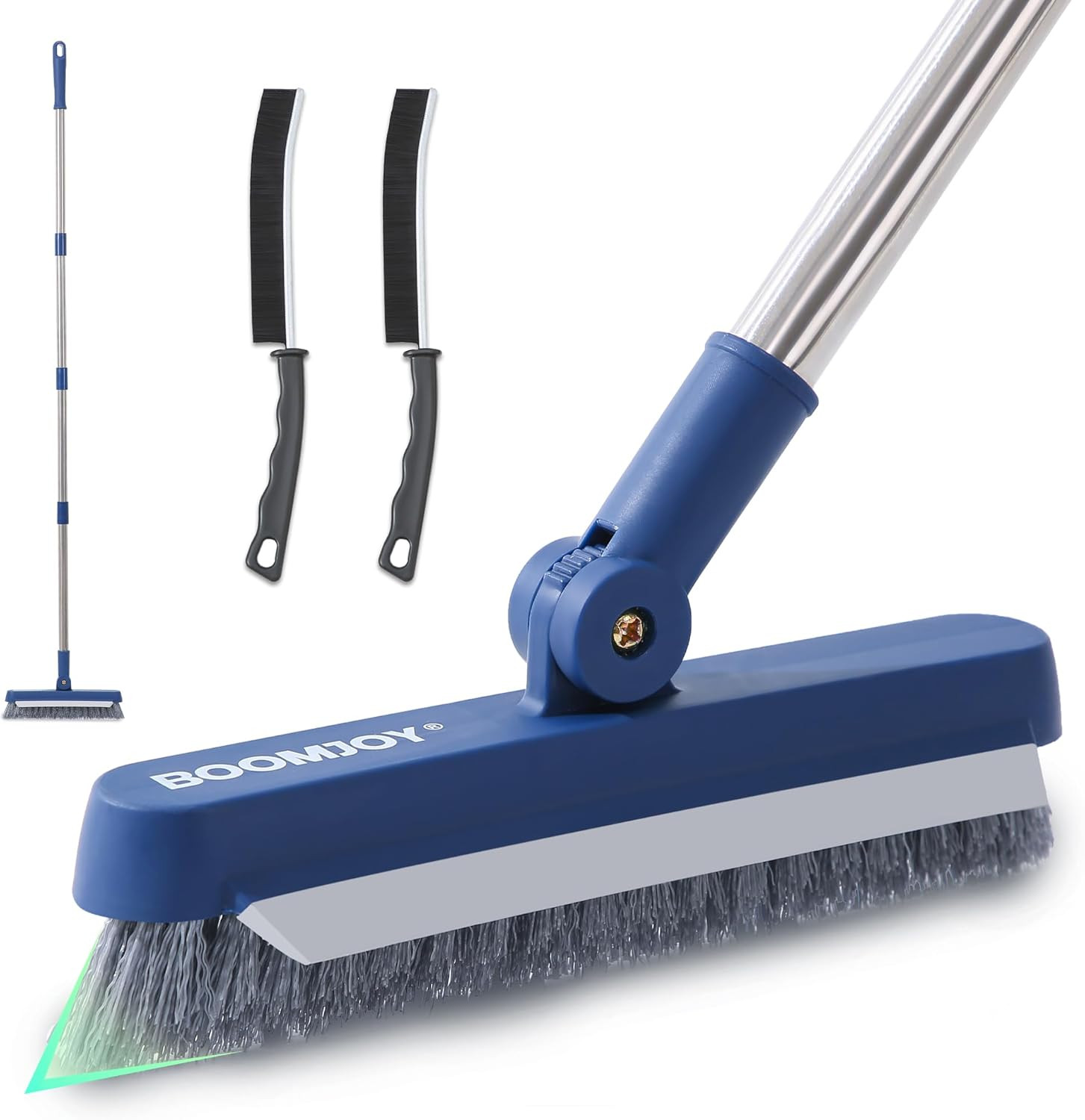 Grout Cleaning Brush V Shape Floor Scrub Brush Long Handle Crevice Set