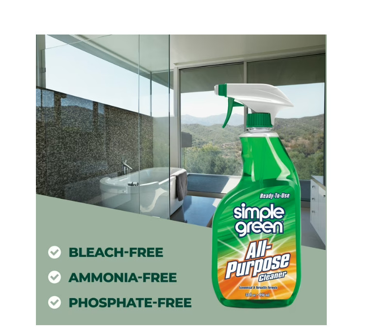 Simple Green All-Purpose Cleaner Concentrate, Spray Bottle, Original, 32 fl. Oz