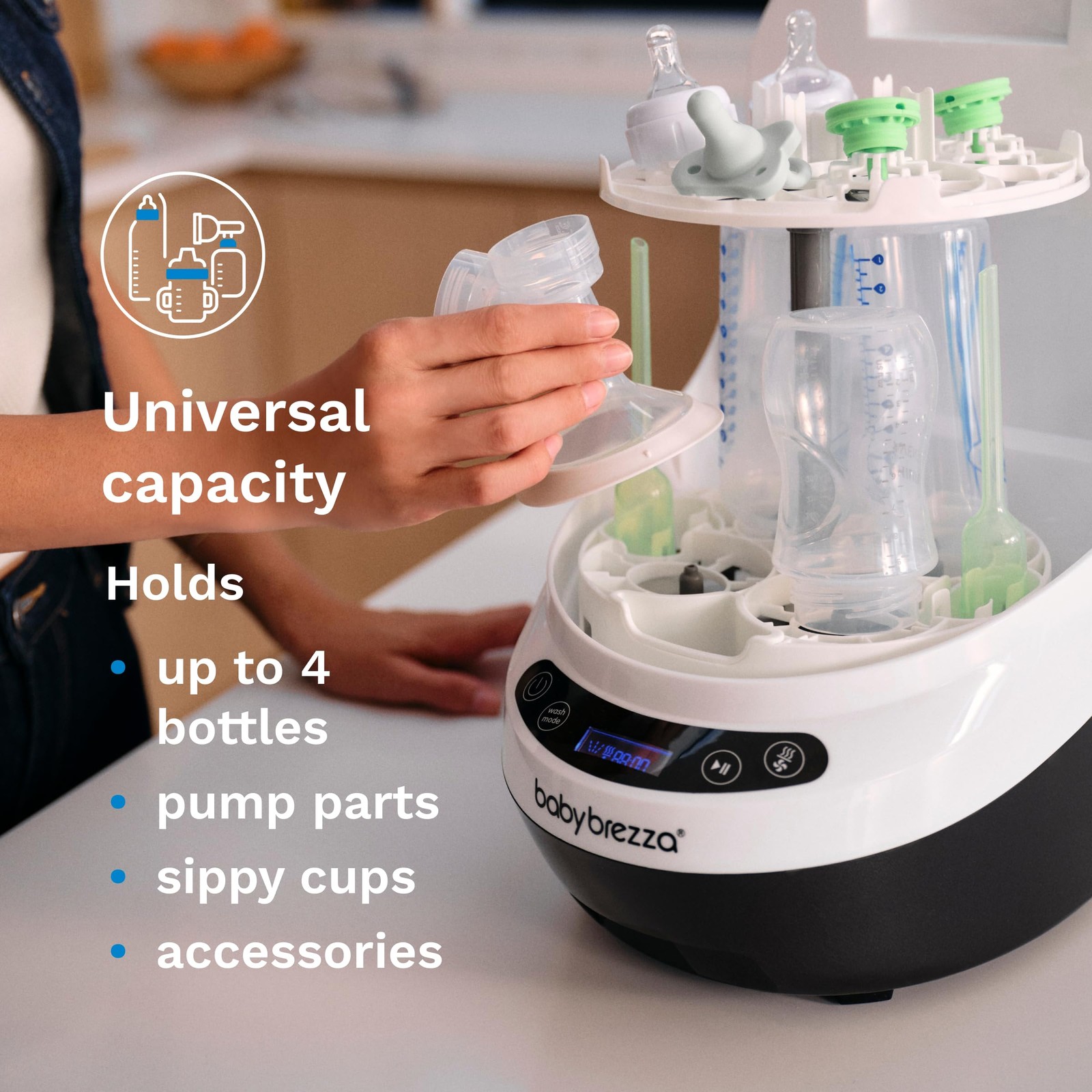 Baby Brezza Bottle Washer Pro – Baby Bottle Washer, Sterilizer + Dryer – All…
