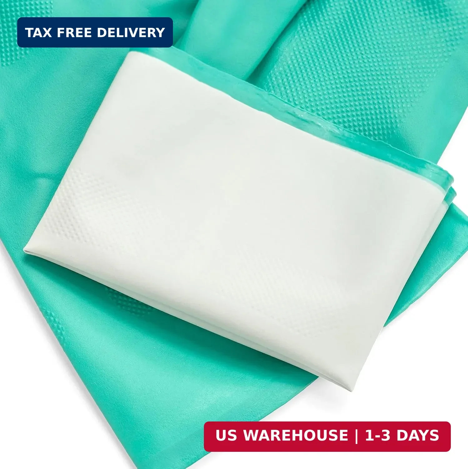 Tusko Products Best Nitrile Rubber Cleaning, Household, Dishwashing Gloves, Late