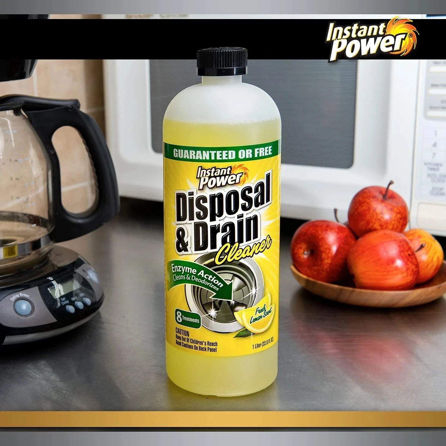 Disposal and Drain Cleaner Liquid Enzyme Clog Remover Cleans Deodorizes 33.8 oz