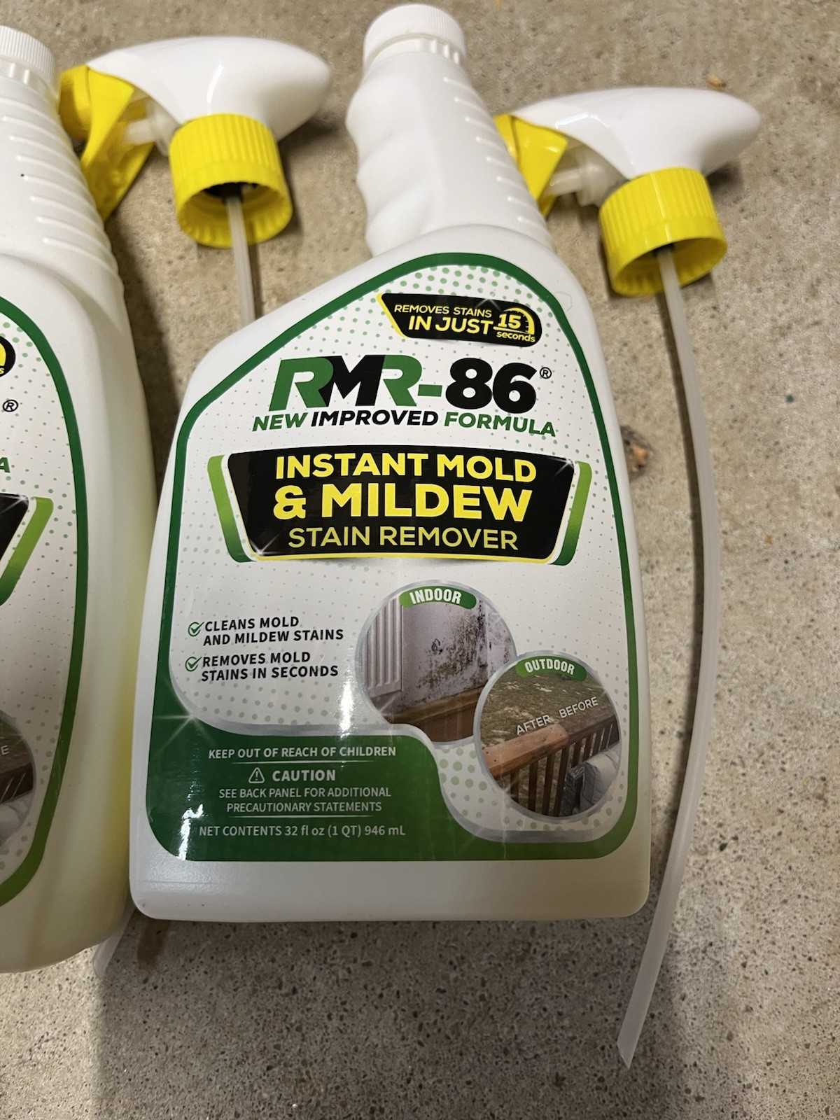 RMR-86 Instant Mold and Mildew Stain Remover Spray – Scrub Free Formula, 32 Fl O