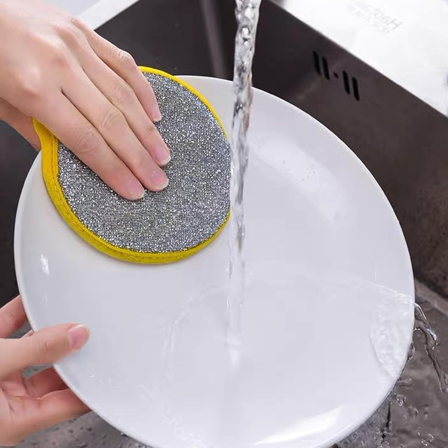 20x Double-Sided Scouring Pads Dish Pan Washing Sponge Kitchen Cleaning Tool