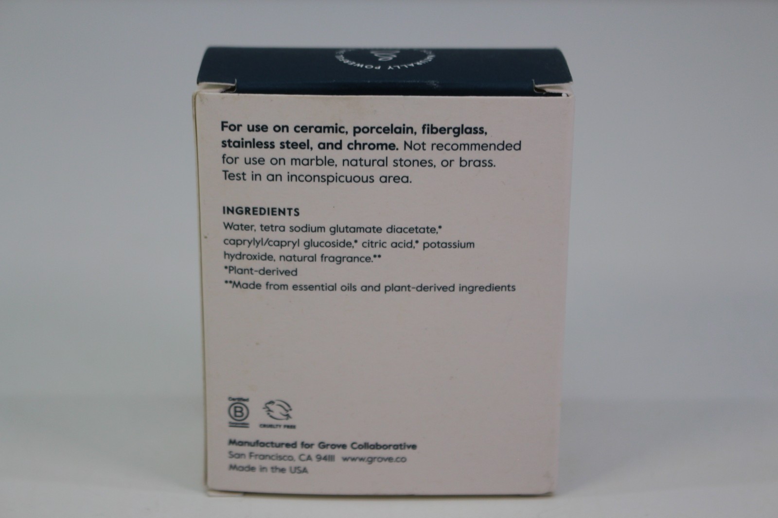 Grove Collaborative Daily Shower Cleaner Concentrate 2 Pack NIB Orange & Rose