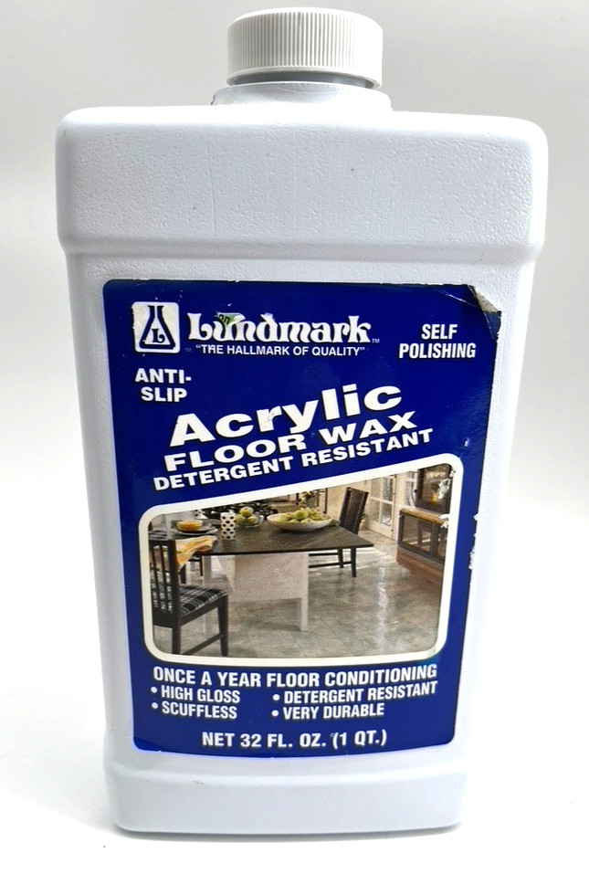 Lundmark Self Polishing ACRYLIC Floor Wax Detergent Resistant Floor Conditioning