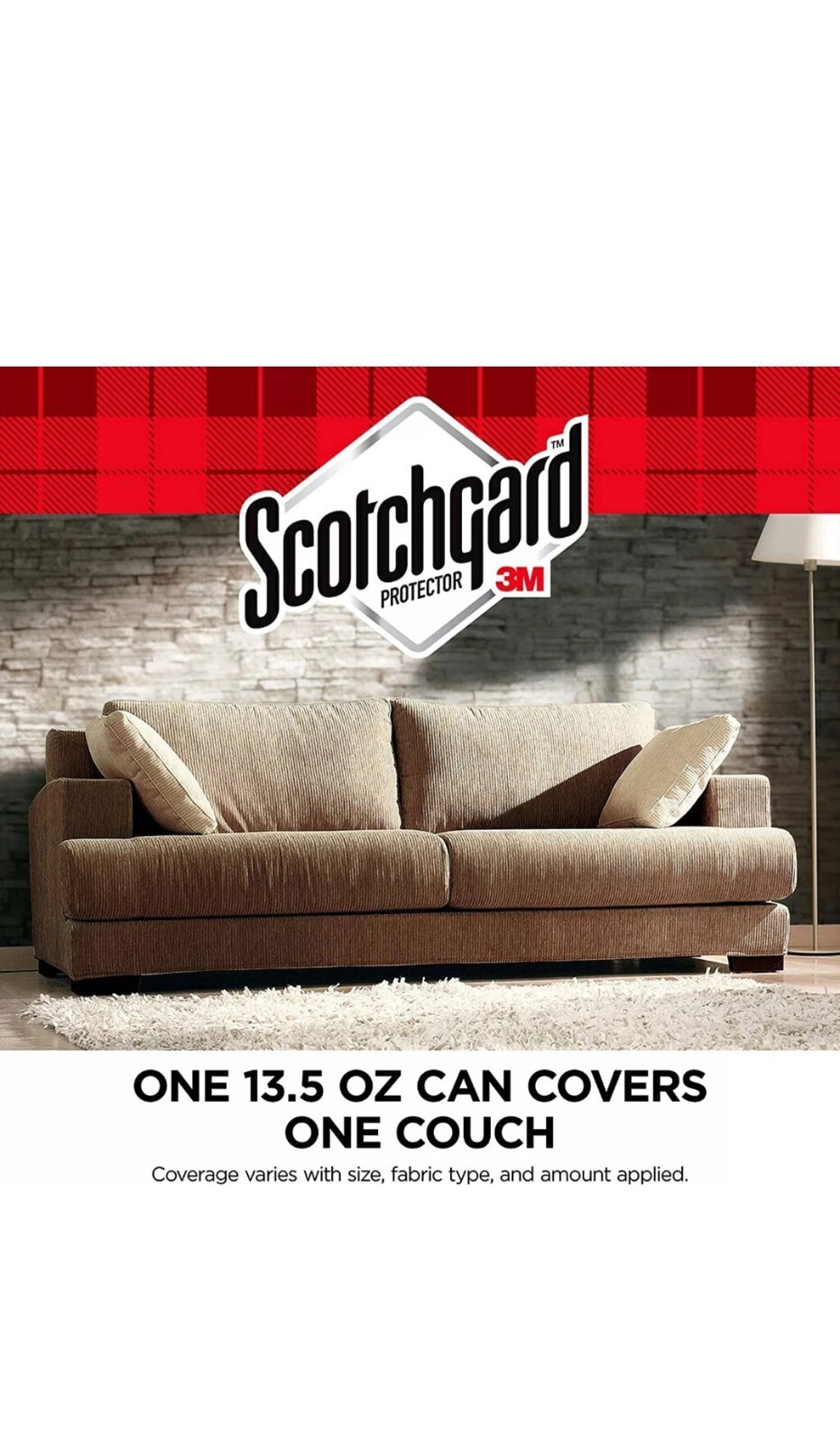 Scotchgard Fabric Upholstery Water Shield Protector Aerosol 13.5 oz Pack of TWO