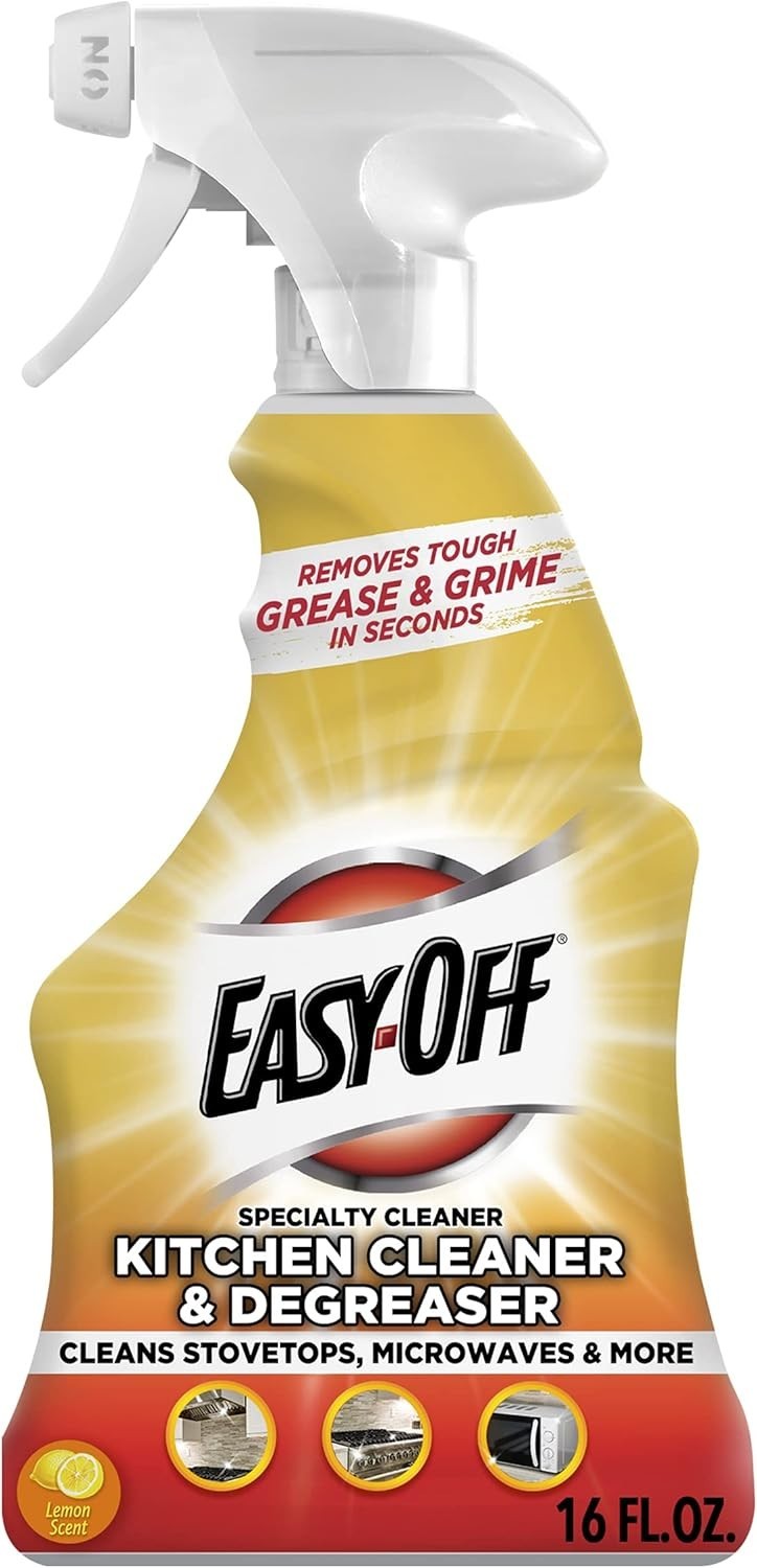 Powerful 16 Fl Oz Degreaser Spray – NSF Certified Lemon Cleaner for Kitchens