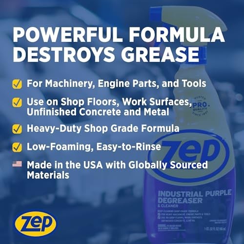 Industrial Purple Cleaner & Degreaser Concentrate – 32oz (4-Pack) Easy Rinse For