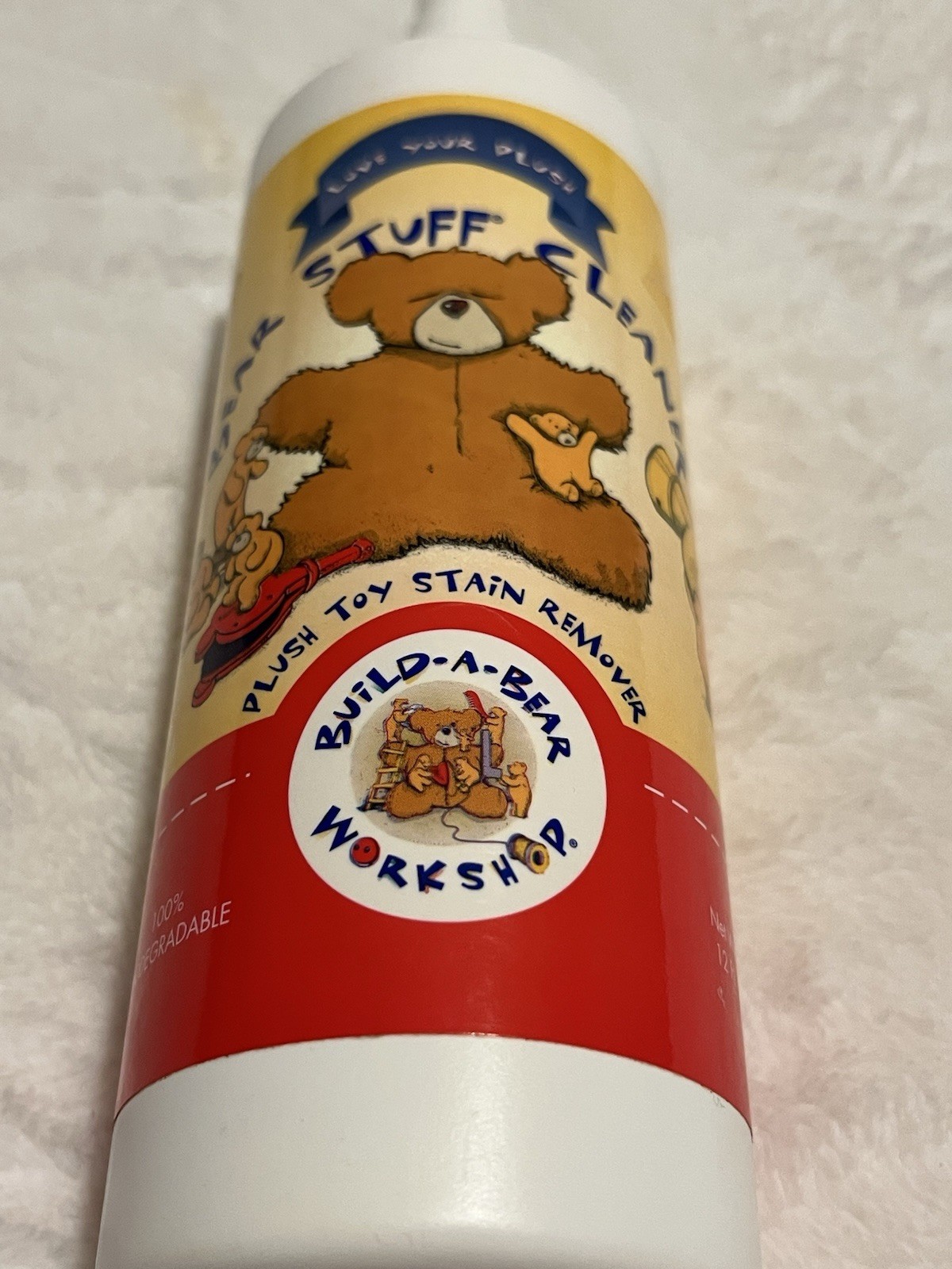 Build A Bear Workshop Plush Toy Stain Remover Cleaner Spray Bottle 12oz Open