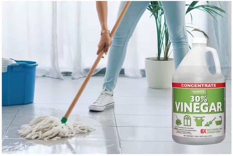 Harris 30% Vinegar Chemical-Free Concentrate & 32oz. Spray Bottle – 1 Gallon