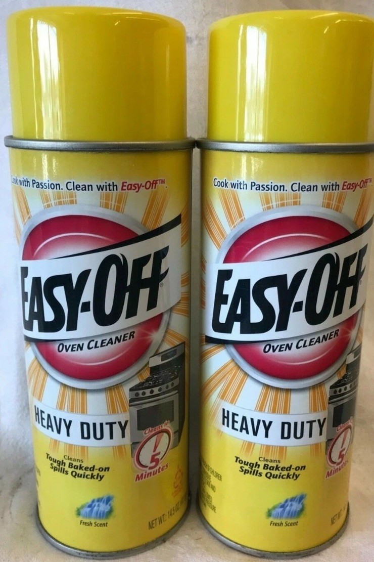 Oven Cleaner Easy Off Heavy Duty Fresh Scent Lot of 2- 14.5 oz Clean New