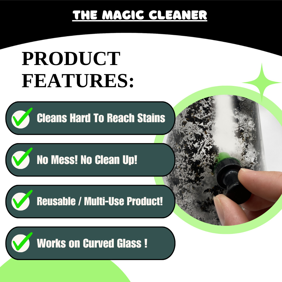 Davies Product: The Magic Cleaner The Reusable Magnetic Bong Pipe Glass Scrubber