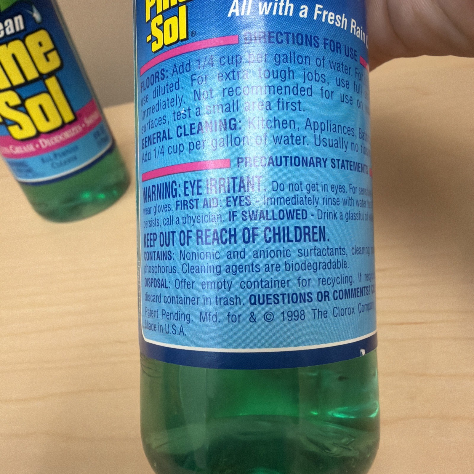 Vintage HTF Pine Sol Rain Clean 1998 Limited Edition 2 Bottles