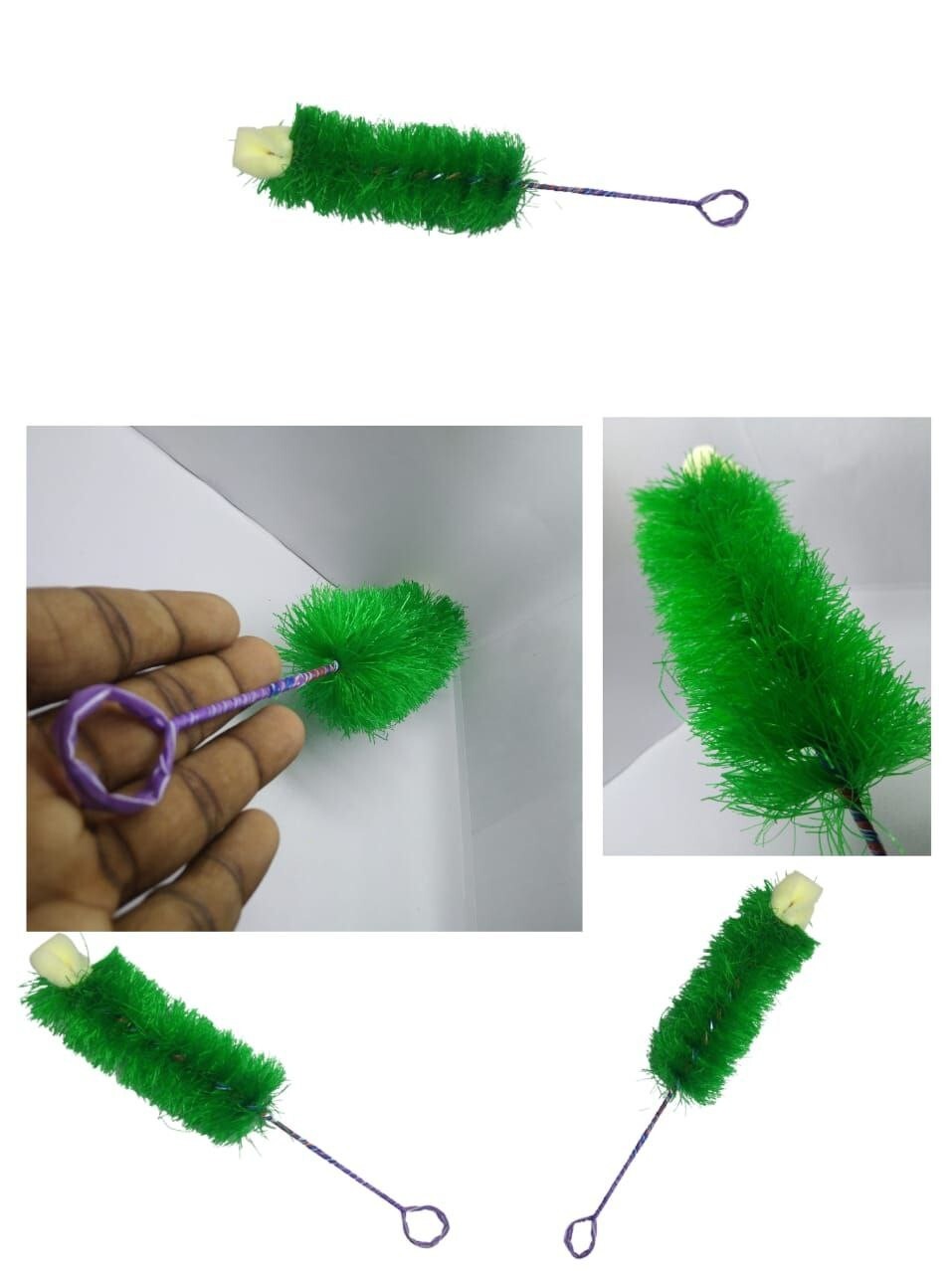 New Easy Kitchen Glass Or Plastic Bottle Dishes Scrubbing Cleaning BrushHandmade