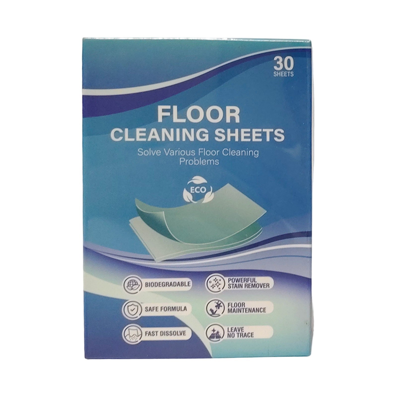 30 Pcs Floor Cleaning Tablets Sheets Mopping Multi Surface Clean for Hardwood