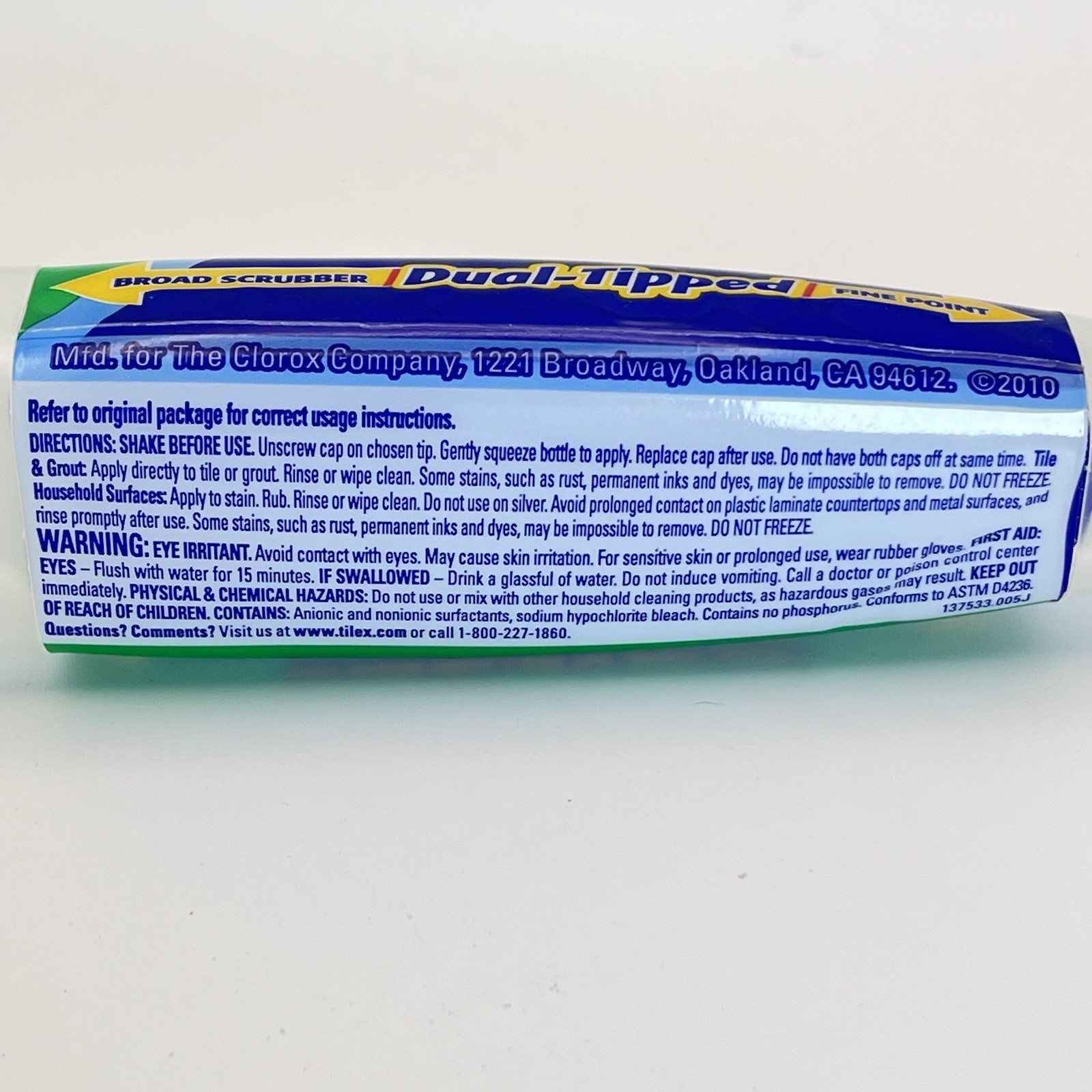 TILEX Tile & Grout Pen Removes Stains 2 oz Clorox Bleach Unused Bathroom